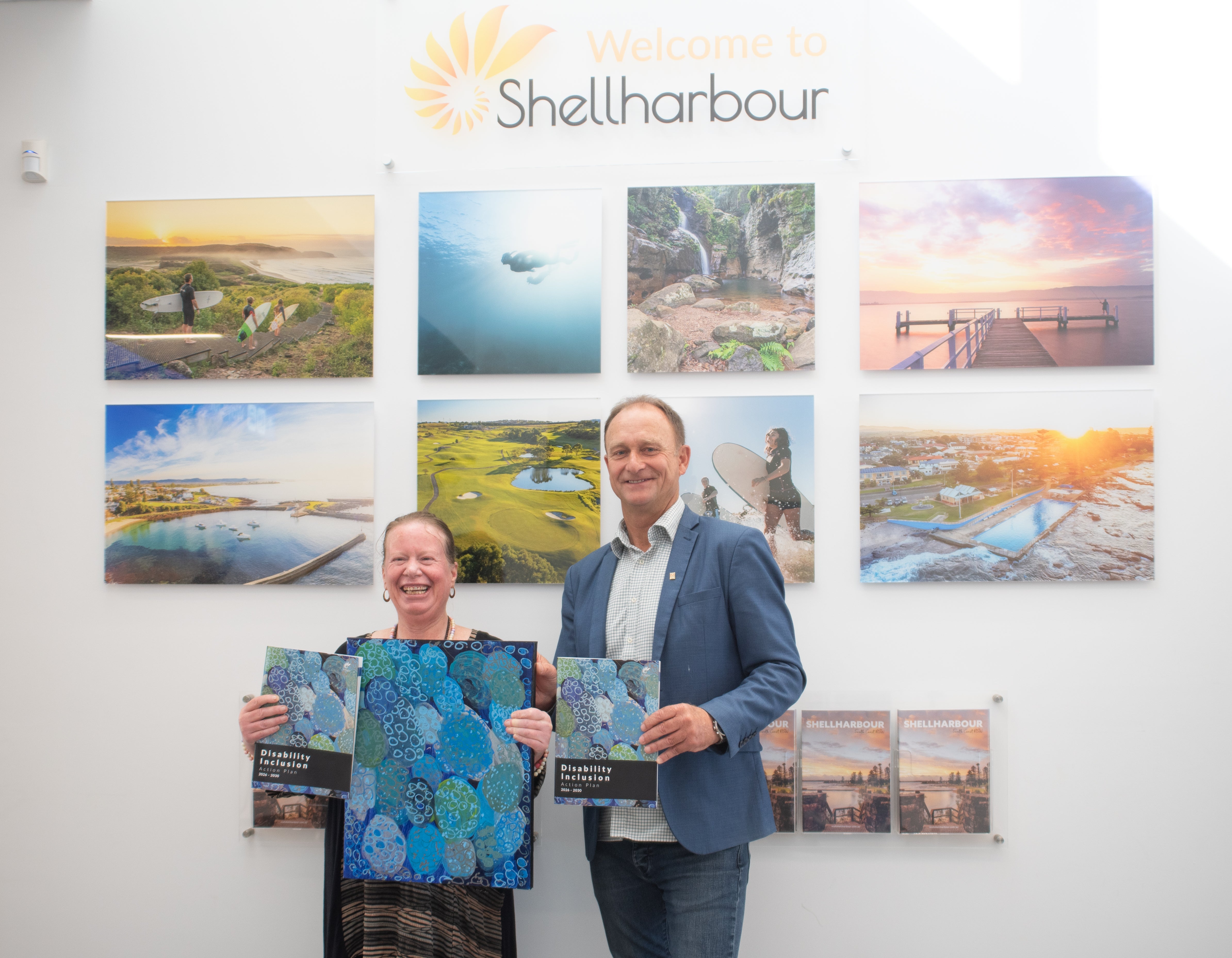 Greenacres' Alison Bathe features on front on Shellharbour's Disability Inclusion Plan